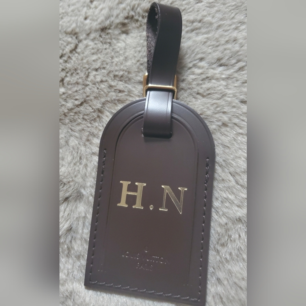 Louis Vuitton Luggage Tag Initials H.N